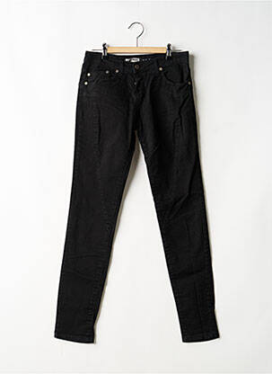 Jeans coupe slim taille basse taille basse noir PLEASE femme
