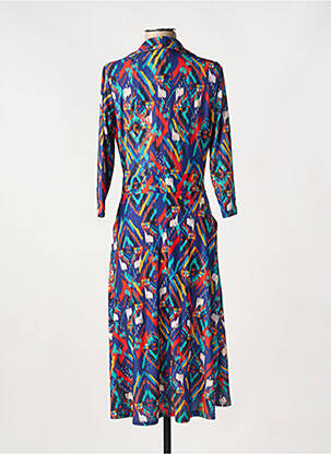 Robe mi-longue manches 3/4 manches 3/4 bleu EGERIE femme