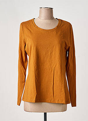 T-shirt manches longues manches longues marron DOLCEZZA femme