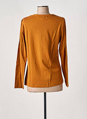 T-shirt manches longues manches longues marron DOLCEZZA femme