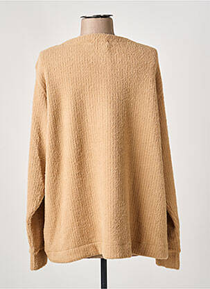 Pull stretch manches longues beige DOLCEZZA femme