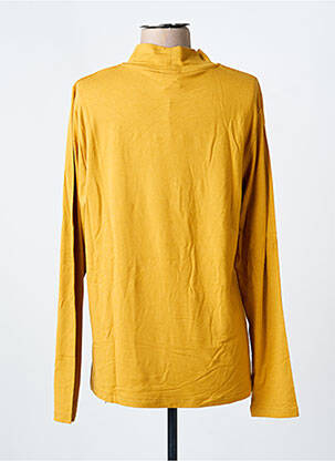 Sous-pull stretch manches longues jaune DOLCEZZA femme