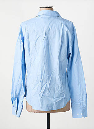 Chemisier coupe cintrée manches longues bleu NUMEROLOGIE femme