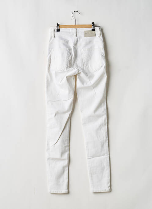 Jeans skinny taille haute taille haute blanc DESIGUAL femme