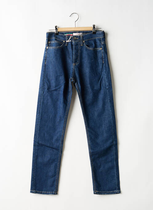 Jeans coupe slim stretch taille haute bleu PLEASE femme