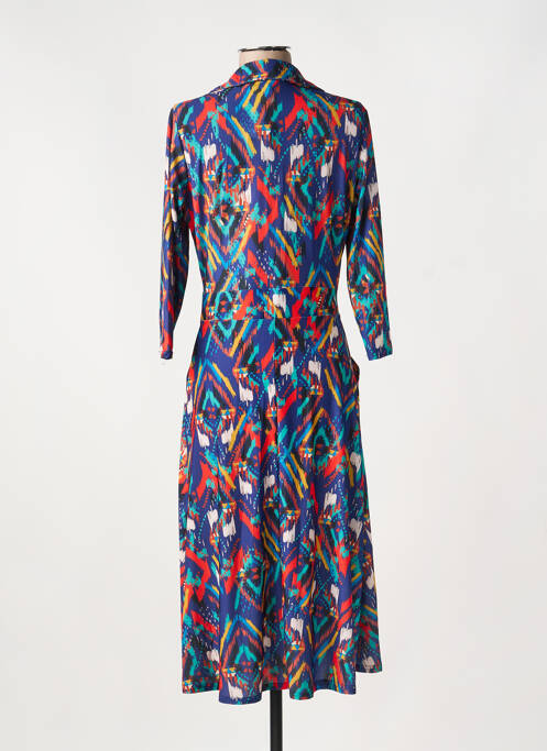 Robe mi-longue manches 3/4 manches 3/4 bleu EGERIE femme