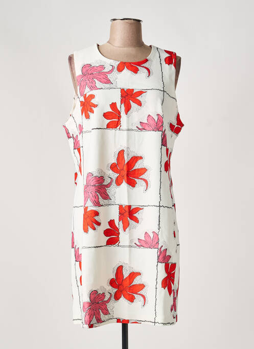 Robe courte sans manche sans manche beige DESIGUAL femme