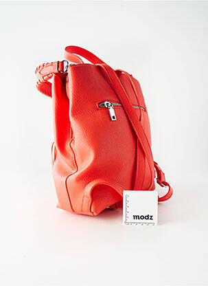 Sac à dos effet matière satinée orange DESIGUAL femme