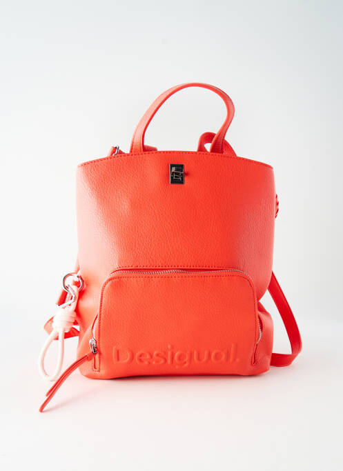 Sac à dos poches orange DESIGUAL femme