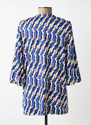 Veste casual coupe droite bleu SCORZZO femme