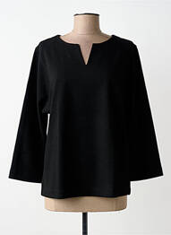 Sweat-shirt stretch manches longues noir STREET ONE femme