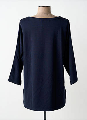 Top tissage crêpe manches 3/4 bleu BETTY BARCLAY femme