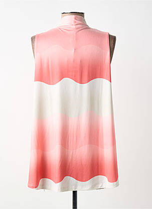 Top tissage jersey sans manche rose SCORZZO femme