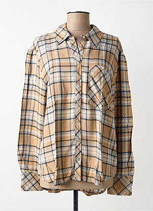 Chemisier coupe droite manches longues beige BETTY BARCLAY femme