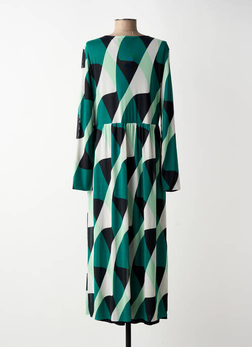 Robe longue manches longues manches longues vert STREET ONE femme