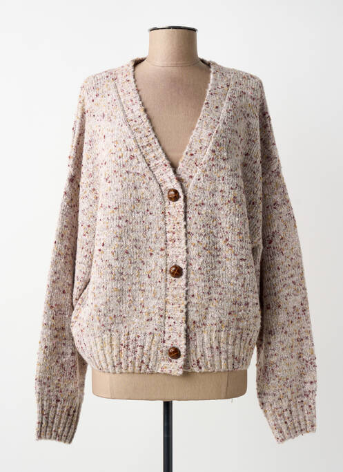 Gilet manches longues resserrée sur le bas rose LEE COOPER femme