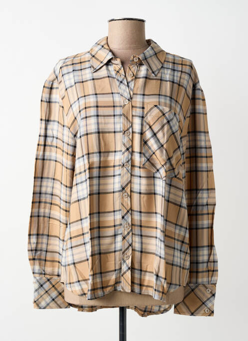 Chemisier coupe droite manches longues beige BETTY BARCLAY femme