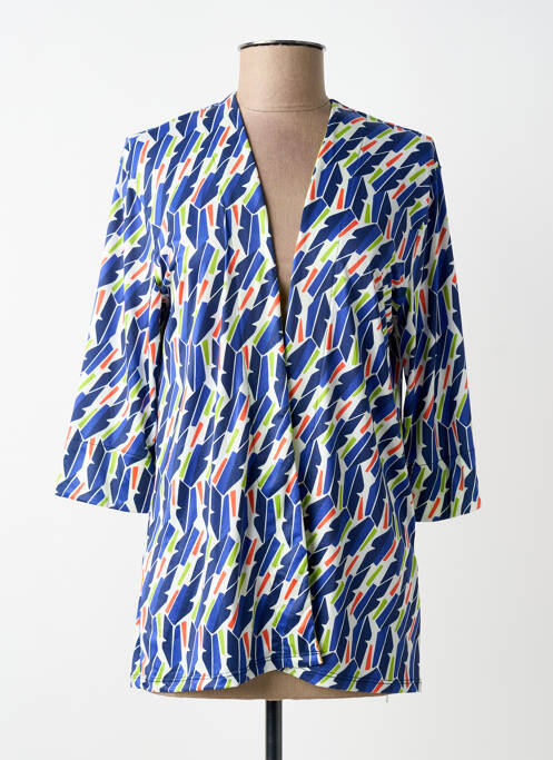 Veste casual coupe droite bleu SCORZZO femme