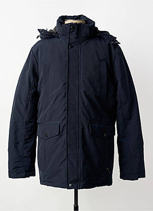 Parka manches longues a capuche bleu TOP MONDAY homme