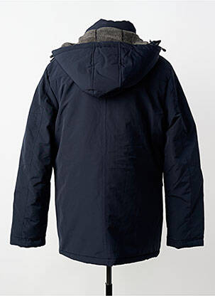 Parka manches longues a capuche bleu TOP MONDAY homme