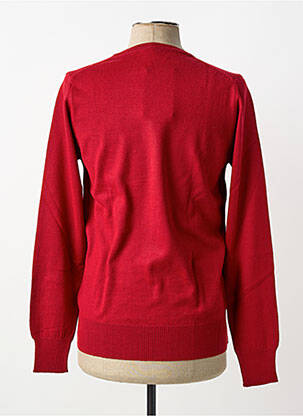 Pull col v manches longues rouge OLIVER HOLTON homme
