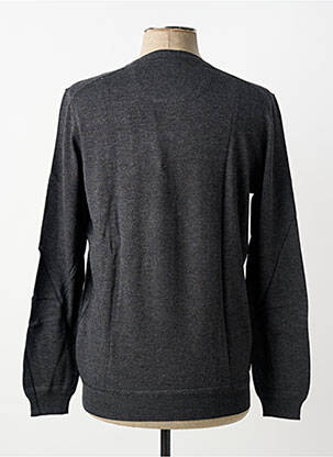 Pull col v manches longues gris CALAMAR homme