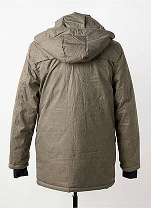 Parka manches longues a capuche vert TOP MONDAY homme