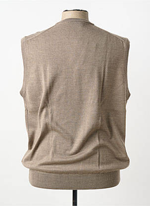 Pull col v manches courtes marron OLIVER HOLTON homme