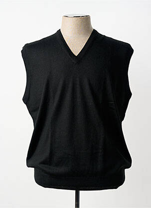 Pull col v manches courtes noir OLIVER HOLTON homme