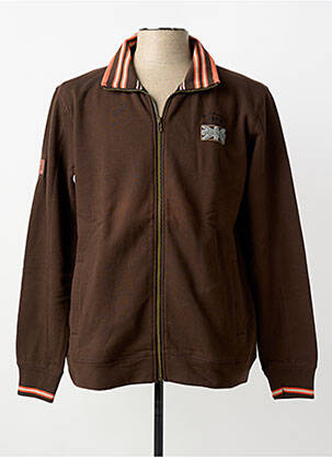Veste casual coupe droite marron LA SQUADRA homme