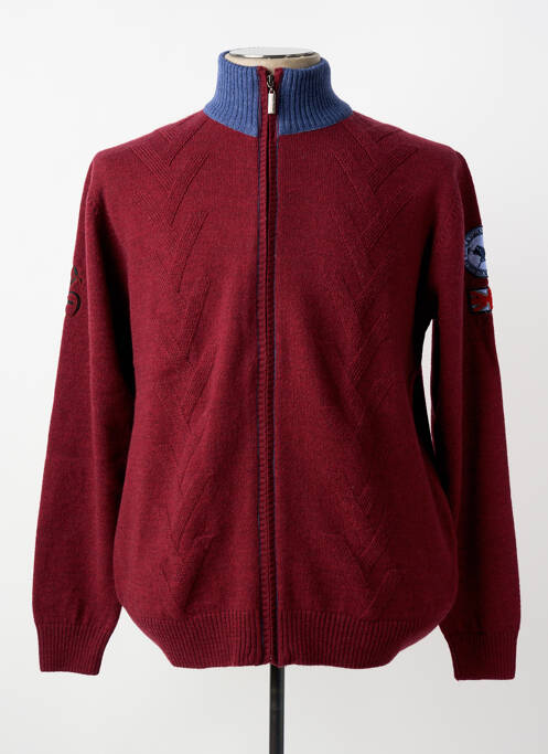 Gilet manches longues manches longues rouge LA SQUADRA homme