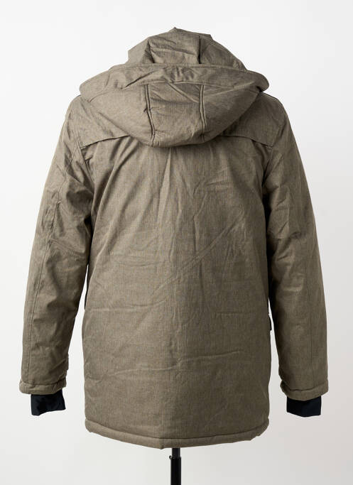 Parka finition intérieure doublée a capuche vert TOP MONDAY homme