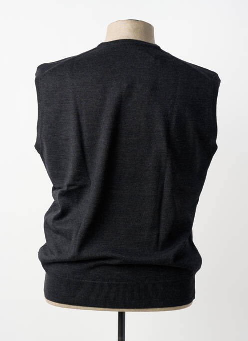 Pull col v manches courtes gris fonce OLIVER HOLTON homme