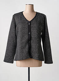 Veste casual col rond noir LO! LES FILLES femme