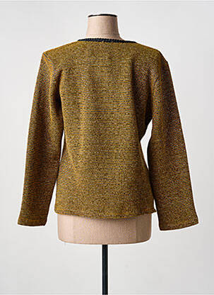 Veste casual col rond jaune LO! LES FILLES femme