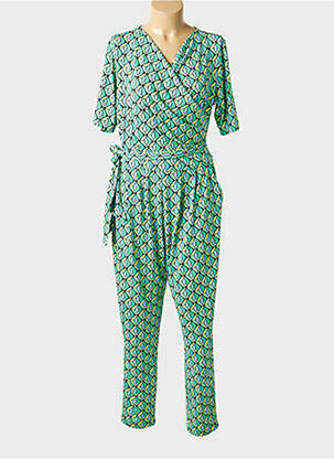 Combi-pantalon manches courtes manches courtes vert BETTY BARCLAY femme