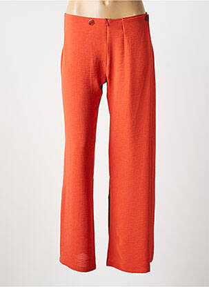 Pantalon large tissage crêpe taille normale orange LO! LES FILLES femme
