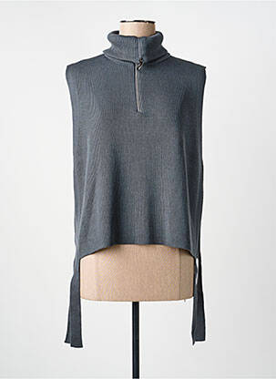 Pull maille fine sans manche gris BETTY BARCLAY femme