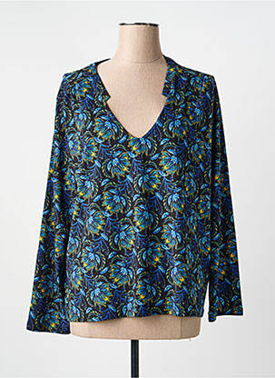 T-shirt imprimé fantaisie manches longues bleu LA FIANCÉE femme