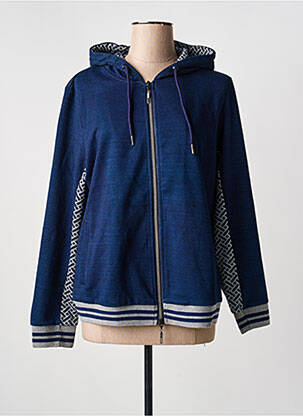 Veste casual coupe droite bleu FRED SABATIER femme