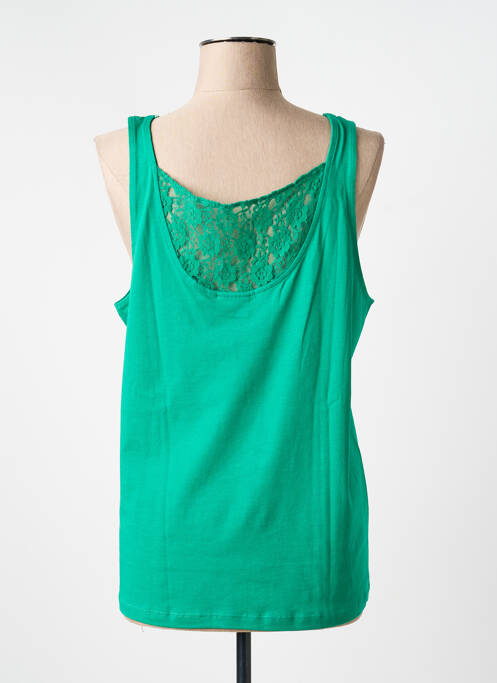 Débardeur coupe droite sans manche vert LA FIANCÉE femme
