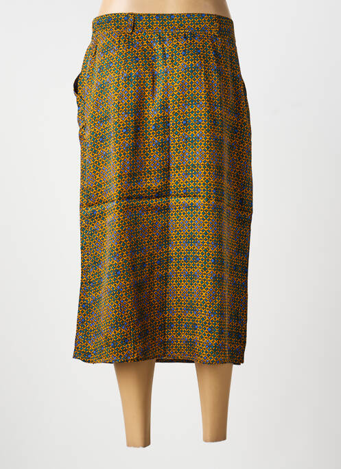 Jupe mi-longue fermeture zip latéral orange LA FIANCÉE femme