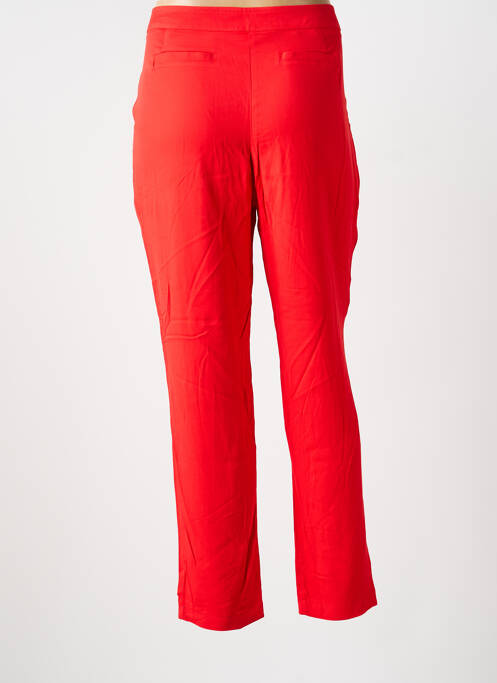 Pantalon slim tissage popeline taille normale rouge MADO ET LES AUTRES femme