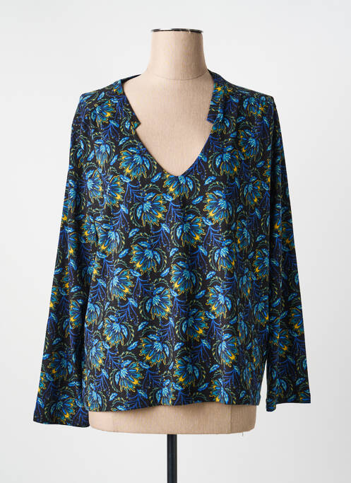 T-shirt imprimé fantaisie manches longues bleu LA FIANCÉE femme