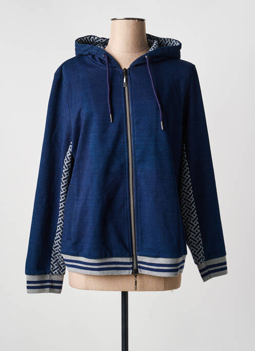 Veste casual coupe droite bleu FRED SABATIER femme