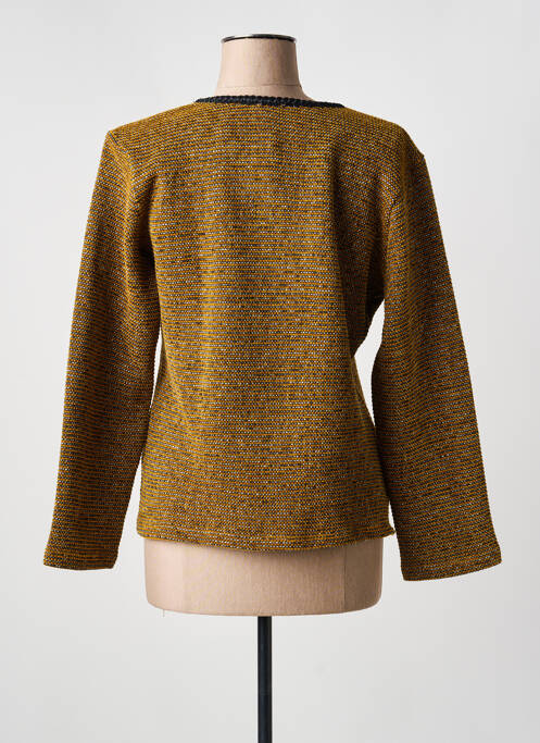 Veste casual col rond jaune LO! LES FILLES femme