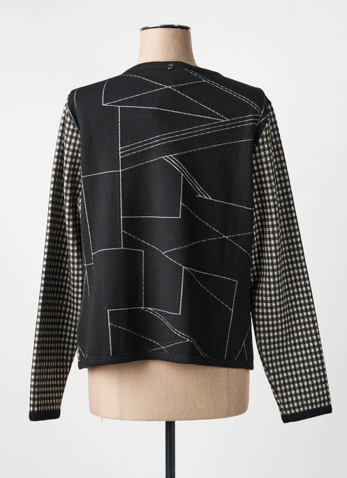 Veste casual col rond noir FRED SABATIER femme