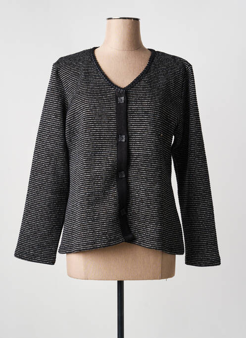 Veste casual col rond noir LO! LES FILLES femme