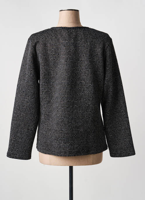 Veste casual col rond noir LO! LES FILLES femme