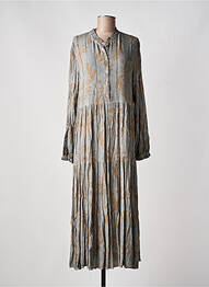 Robe longue manches longues manches longues gris LAST QUEEN femme